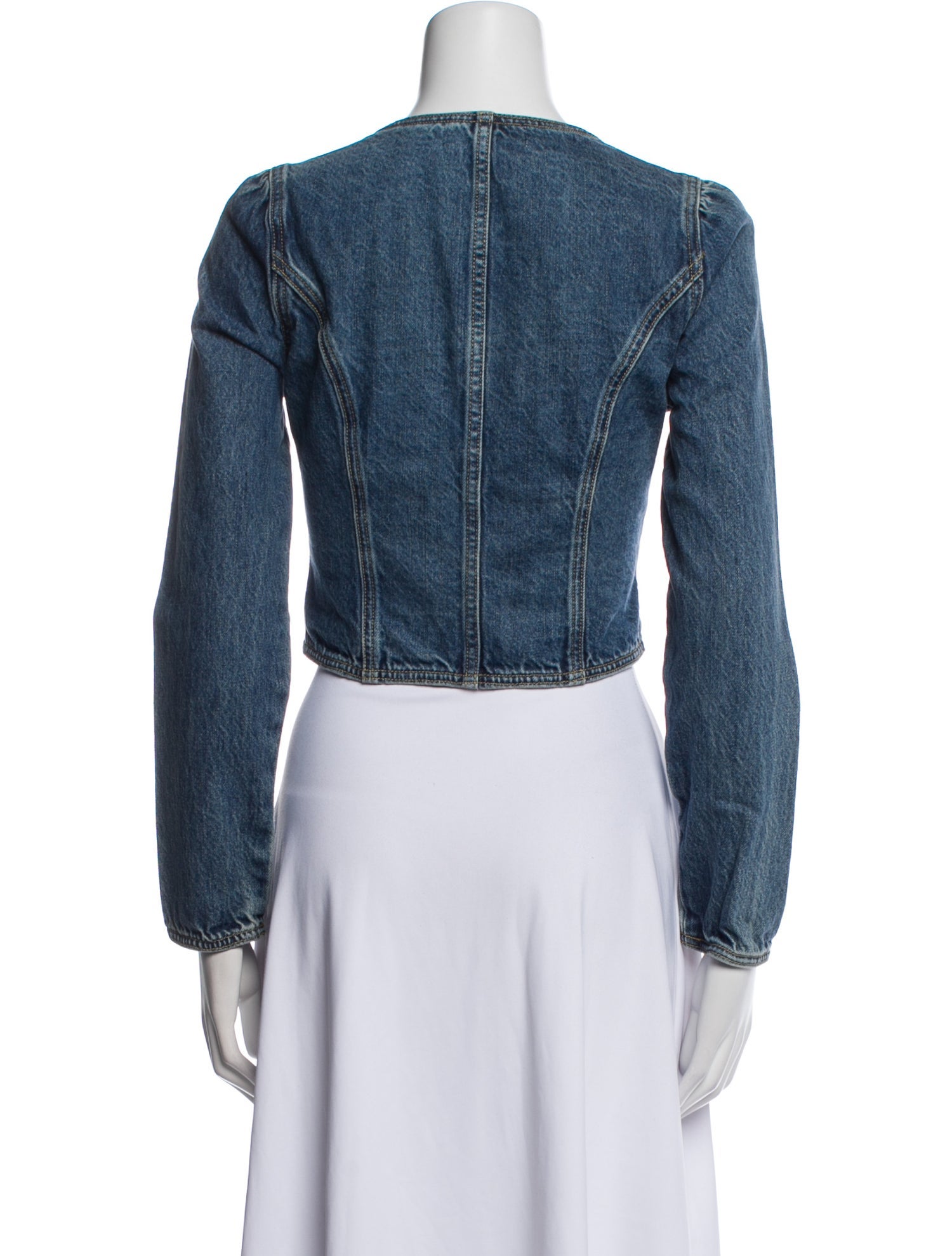 Self-Portrait Printed Square Neckline Crop Top